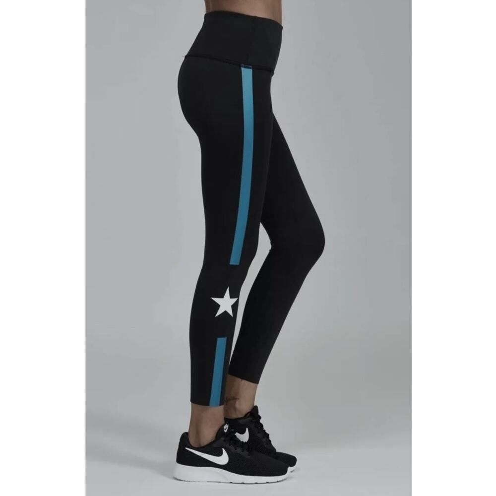 Noli Activewear Star Leggings Pants Black Women's Medium